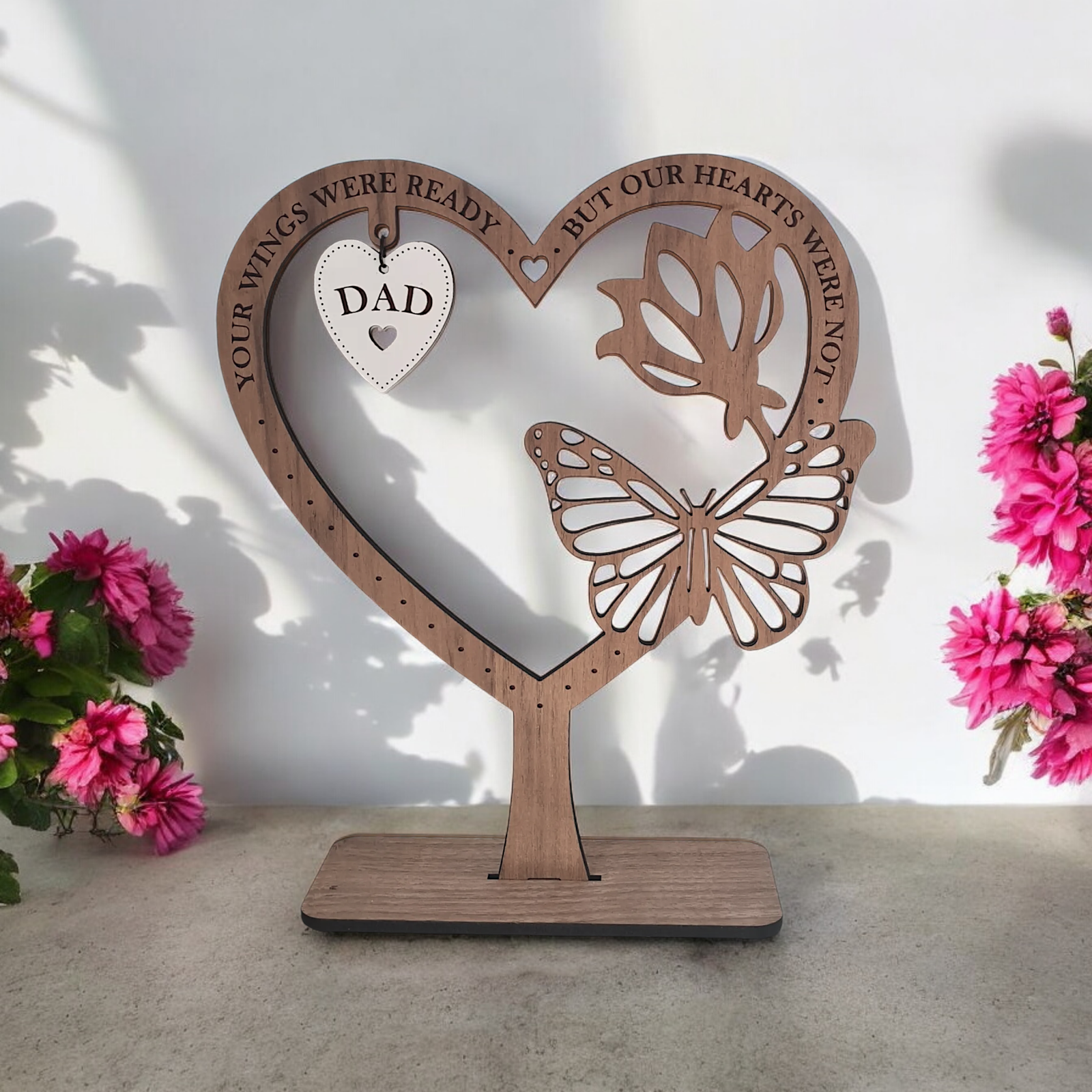 Butterfly Plaque with Heart