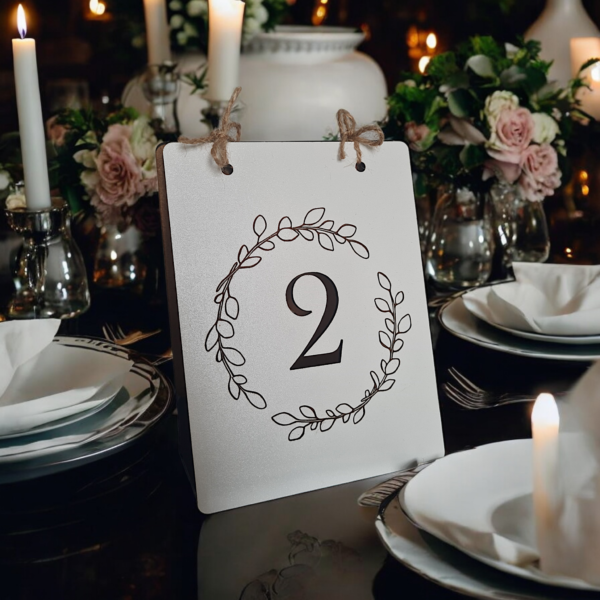 Eucalyptus Wreath Table Number