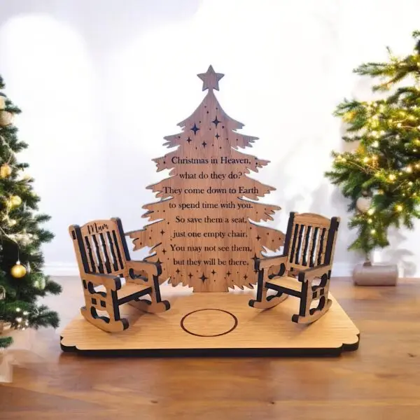 Christmas Tree Memorial with Rocking Chair - Image 2