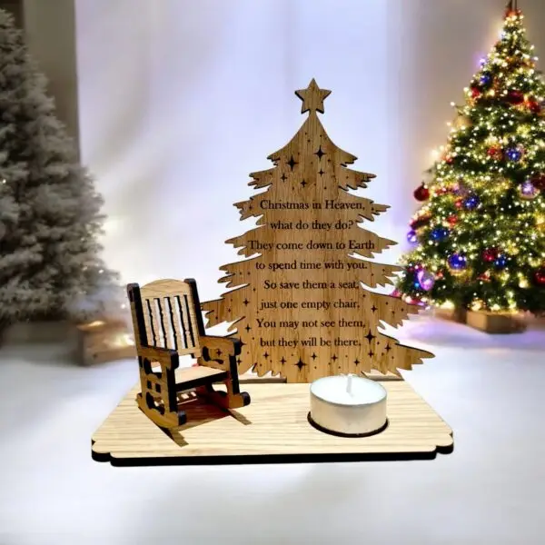 Christmas Tree Memorial with Rocking Chair - Image 3