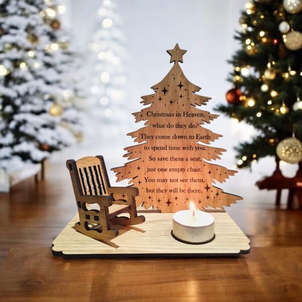 Christmas Tree Memorial with Rocking Chair