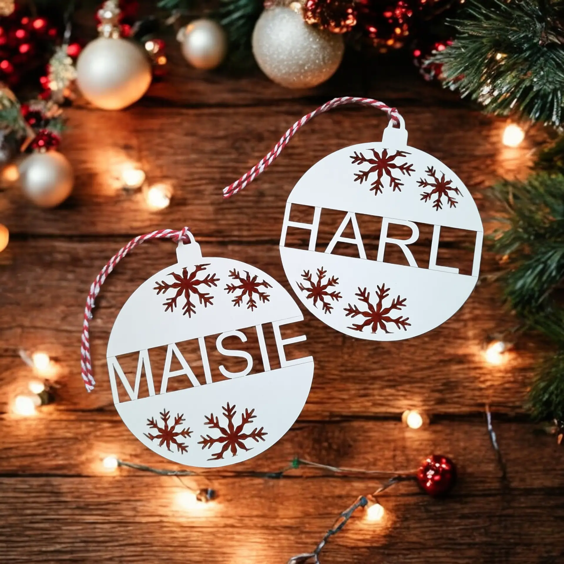 Snowflake Name Bauble