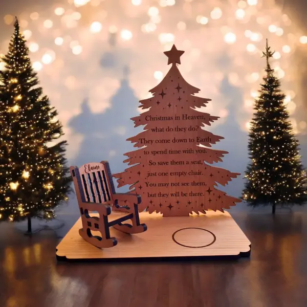 Christmas Tree Memorial with Rocking Chair - Image 4