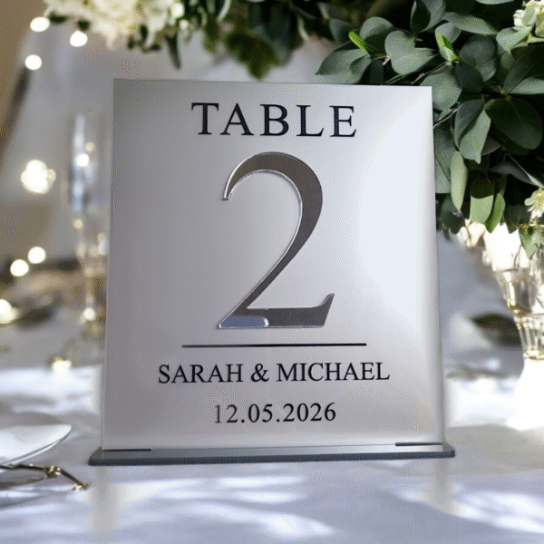 Luxe Mirror Table Number - Image 2