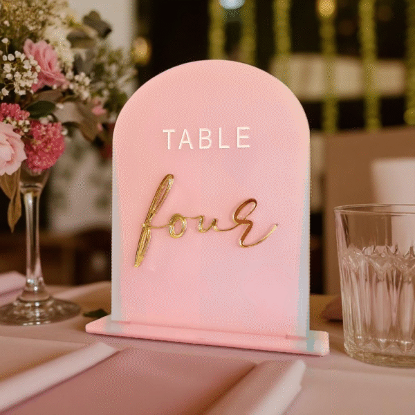 Pearlescent Arch Table Number - Image 2