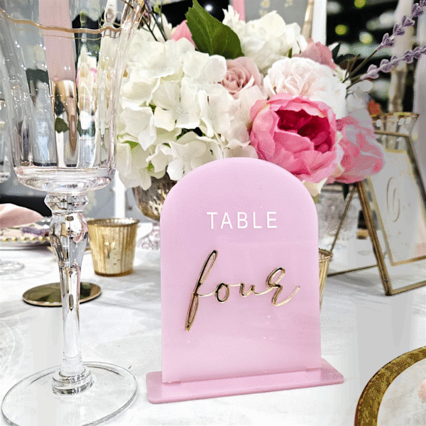Pearlescent Arch Table Number - Image 3