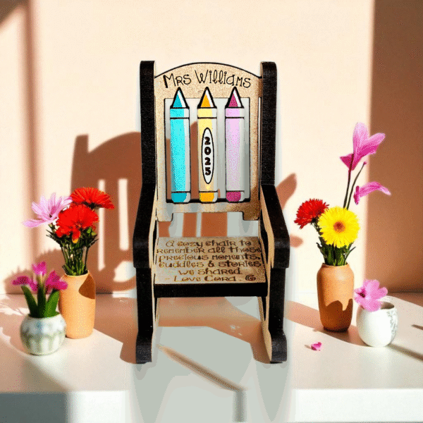 A Cozy Chair - Handpainted Engraved Teacher Gift - Image 2