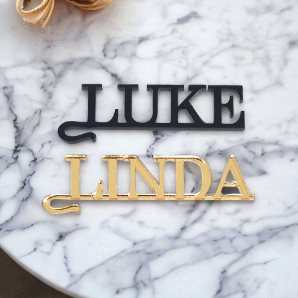 Elegant Acrylic Glass Name Tag - Image 2