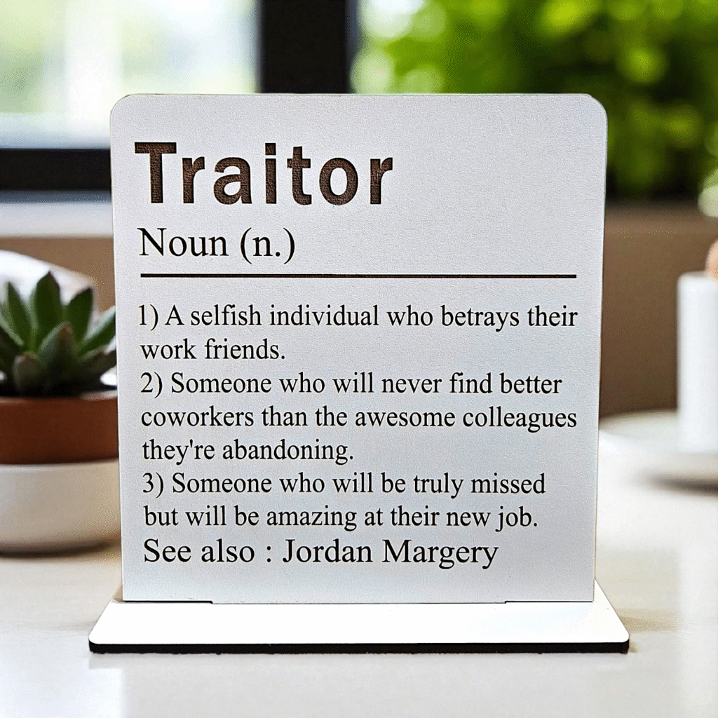 'Traitor' Leavers Gift