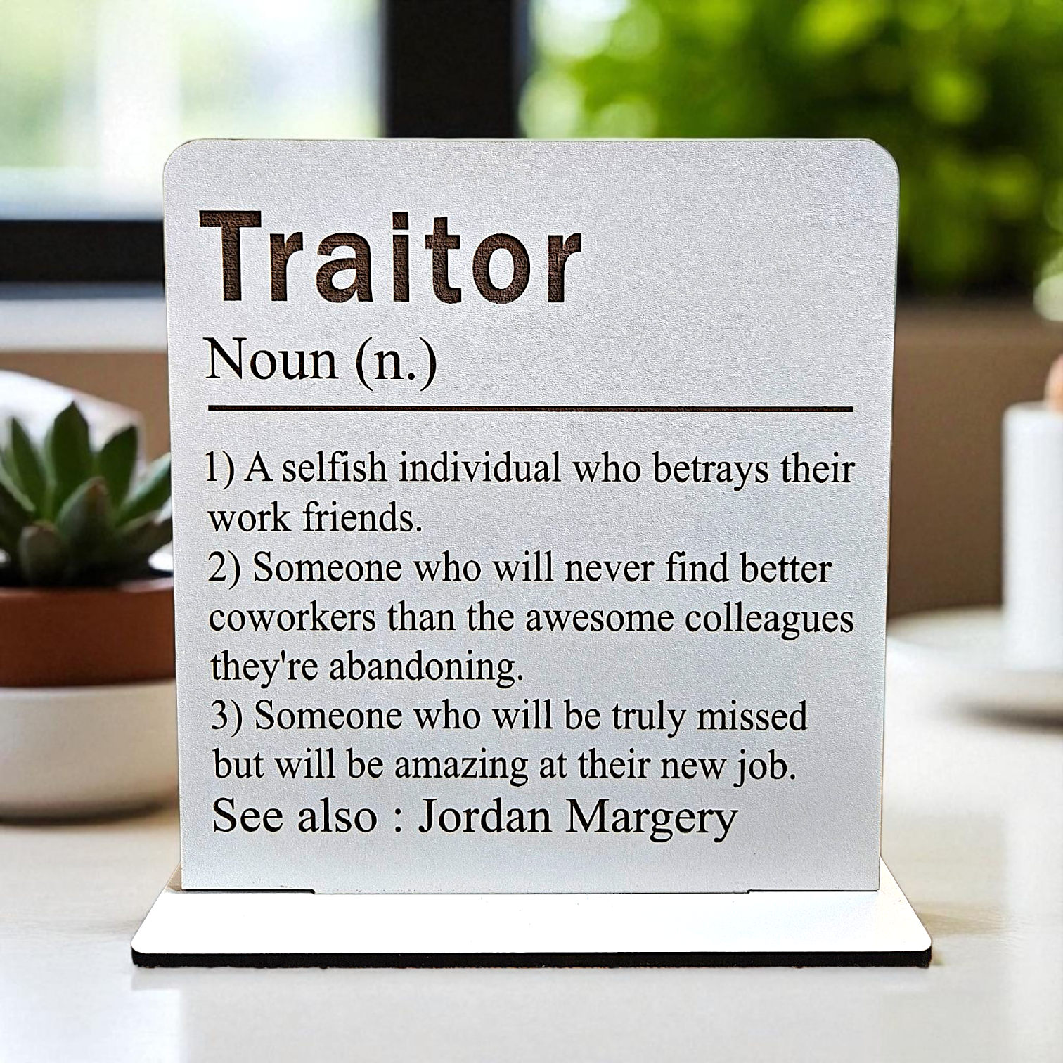 'Traitor' Leavers Gift