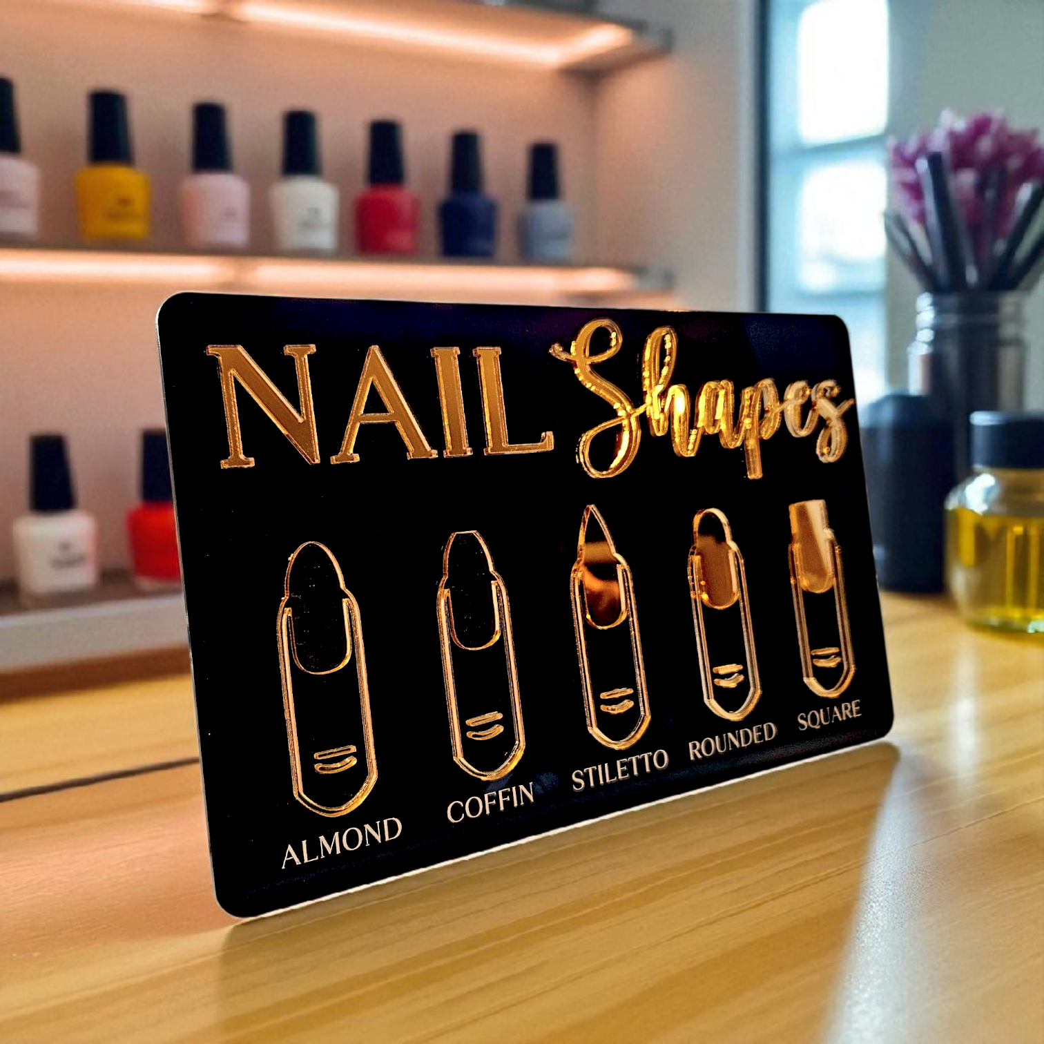 Nail Style Mirror Sign - Image 2