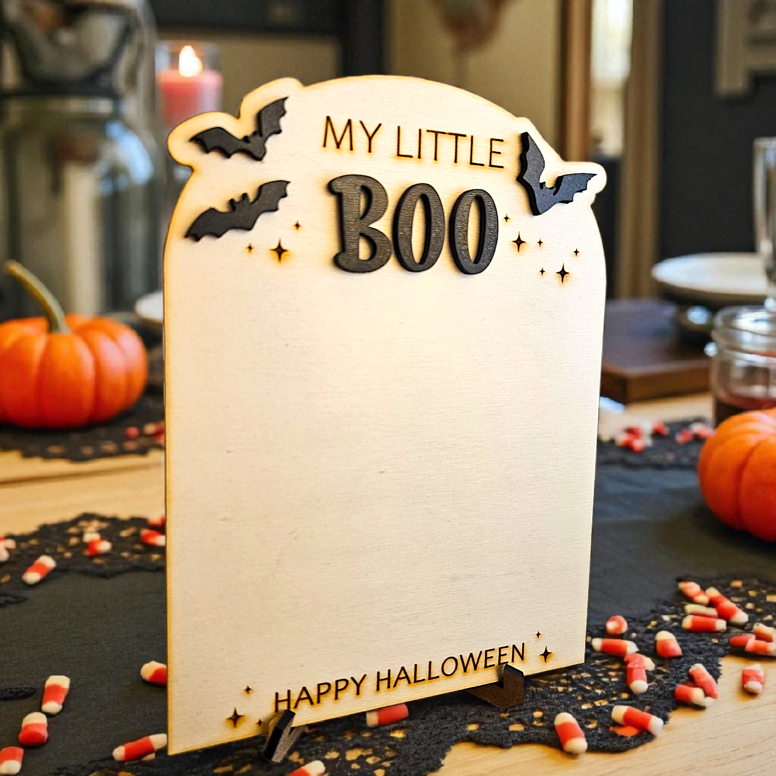 My Little Boo – Baby Footprint Halloween Keepsake - Image 2