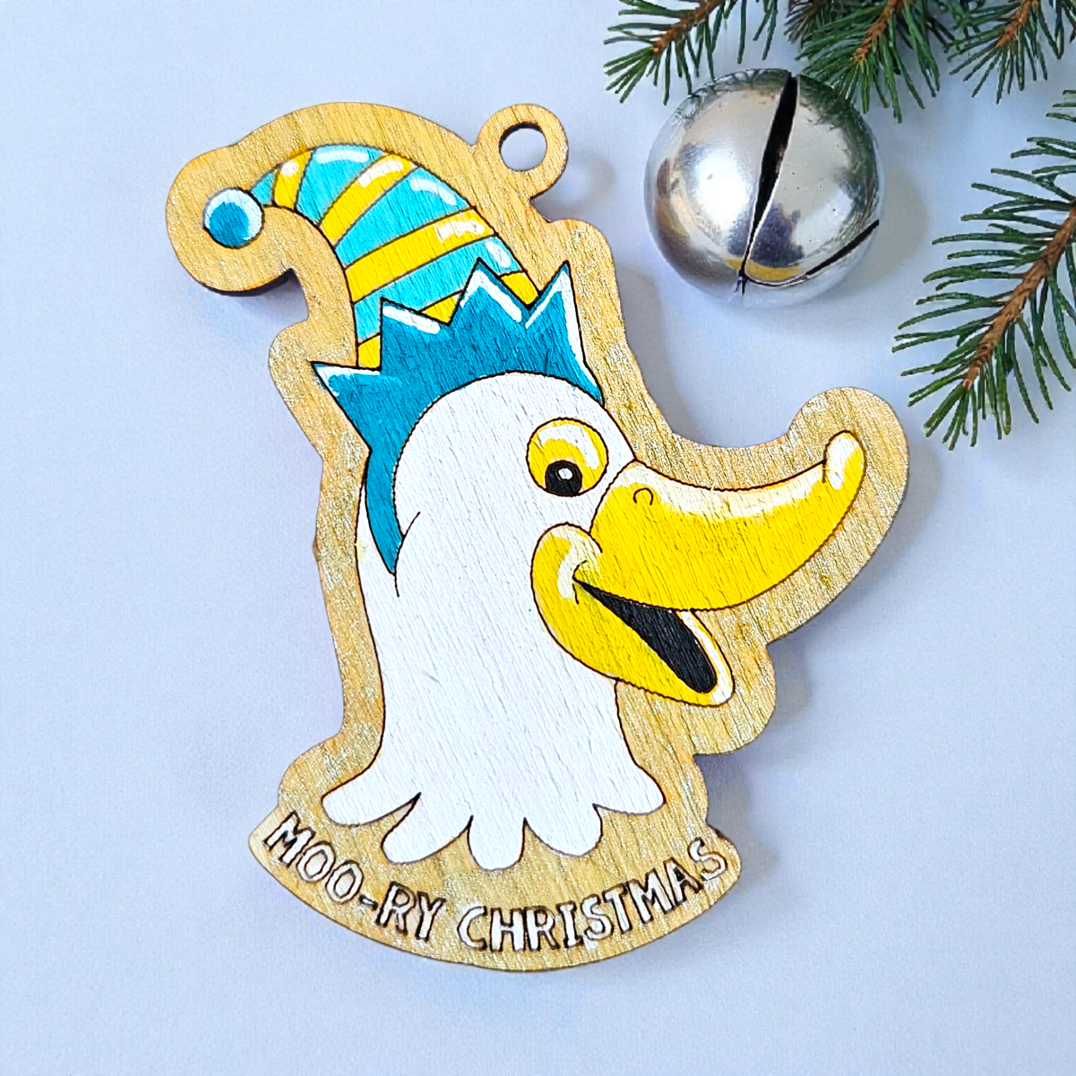 Mini Moo-Ry Christmas Decorations - Colour Your Own - Image 12